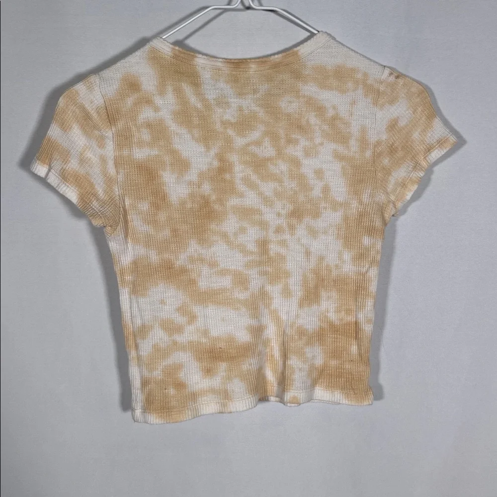 AERIE TIE DYE FLORAL CROP TOP BLOUSE XS